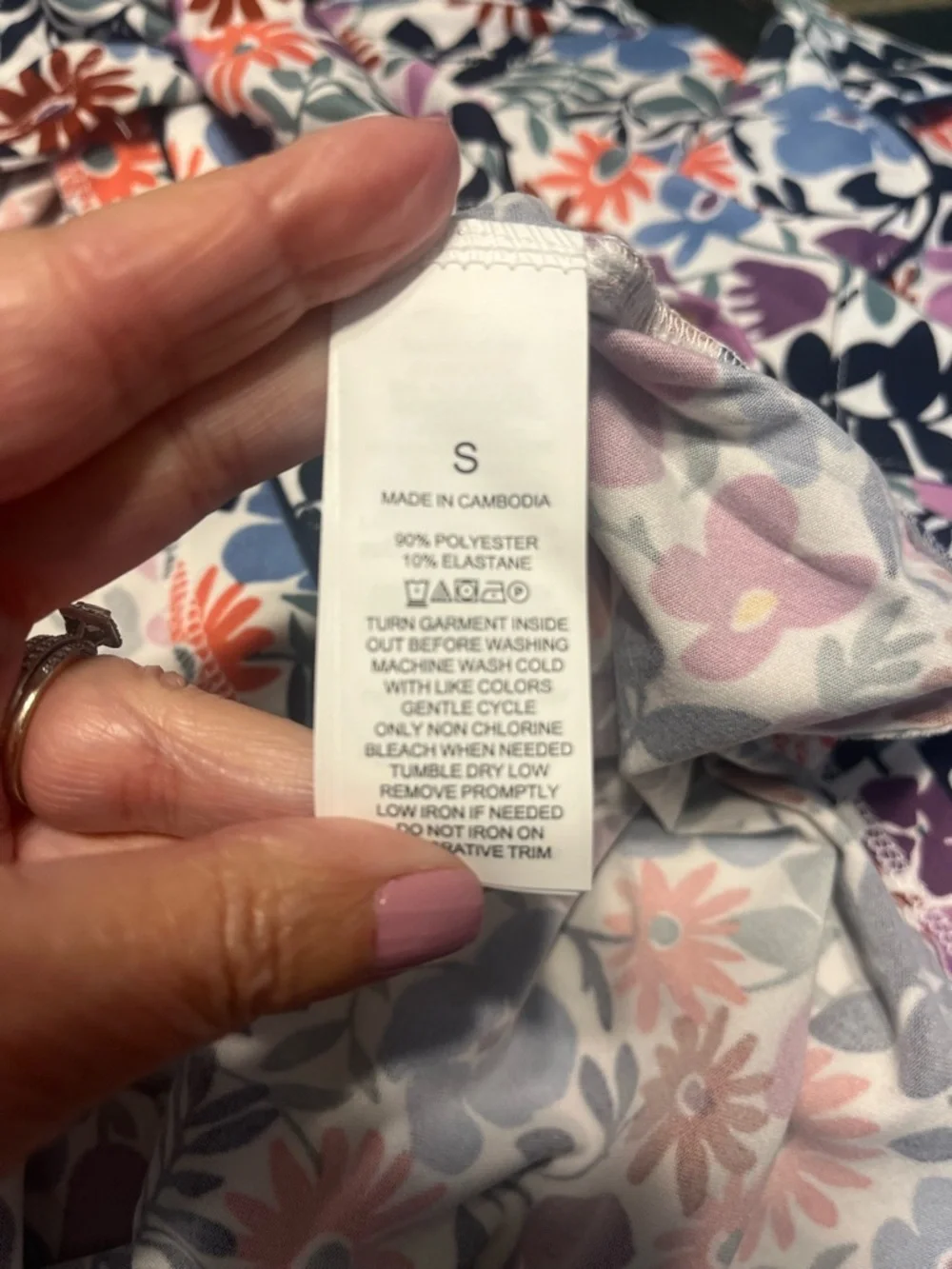 Kate Spade Antique Floral Pajama Set Sz S NWT